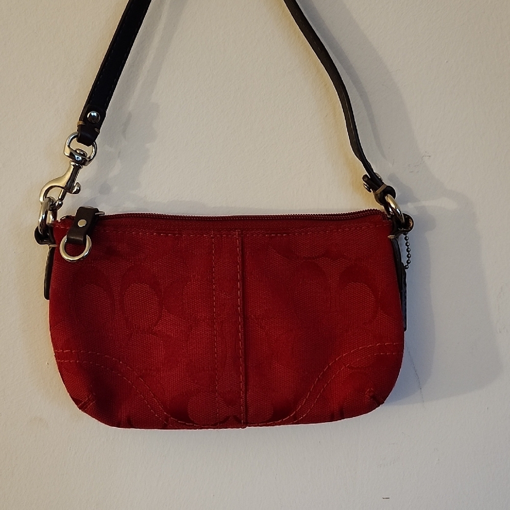 Coach Canvas Tote w/Free Coach Wristlet - Picture 14 of 15